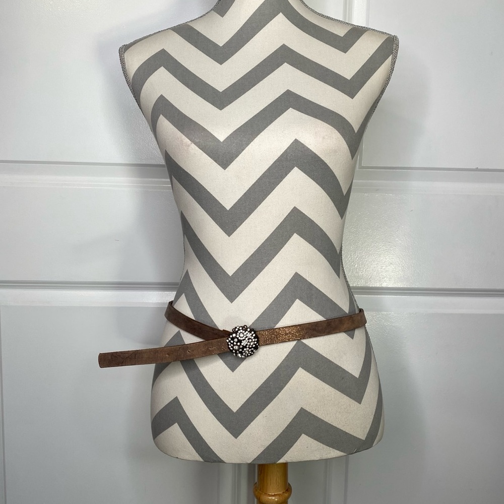 LAST CALL Shimmery Rose Gold Belt